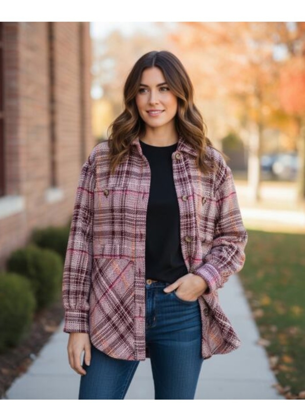 Hudson Anthropologie Plaid Shacket